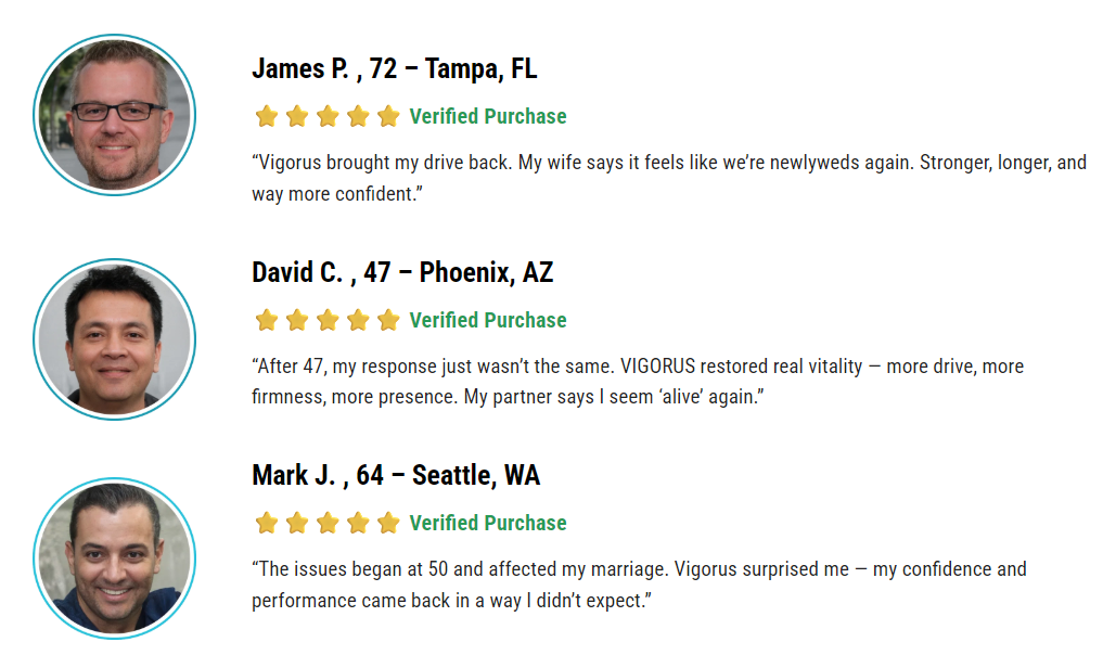 More Vigorus verified reviews